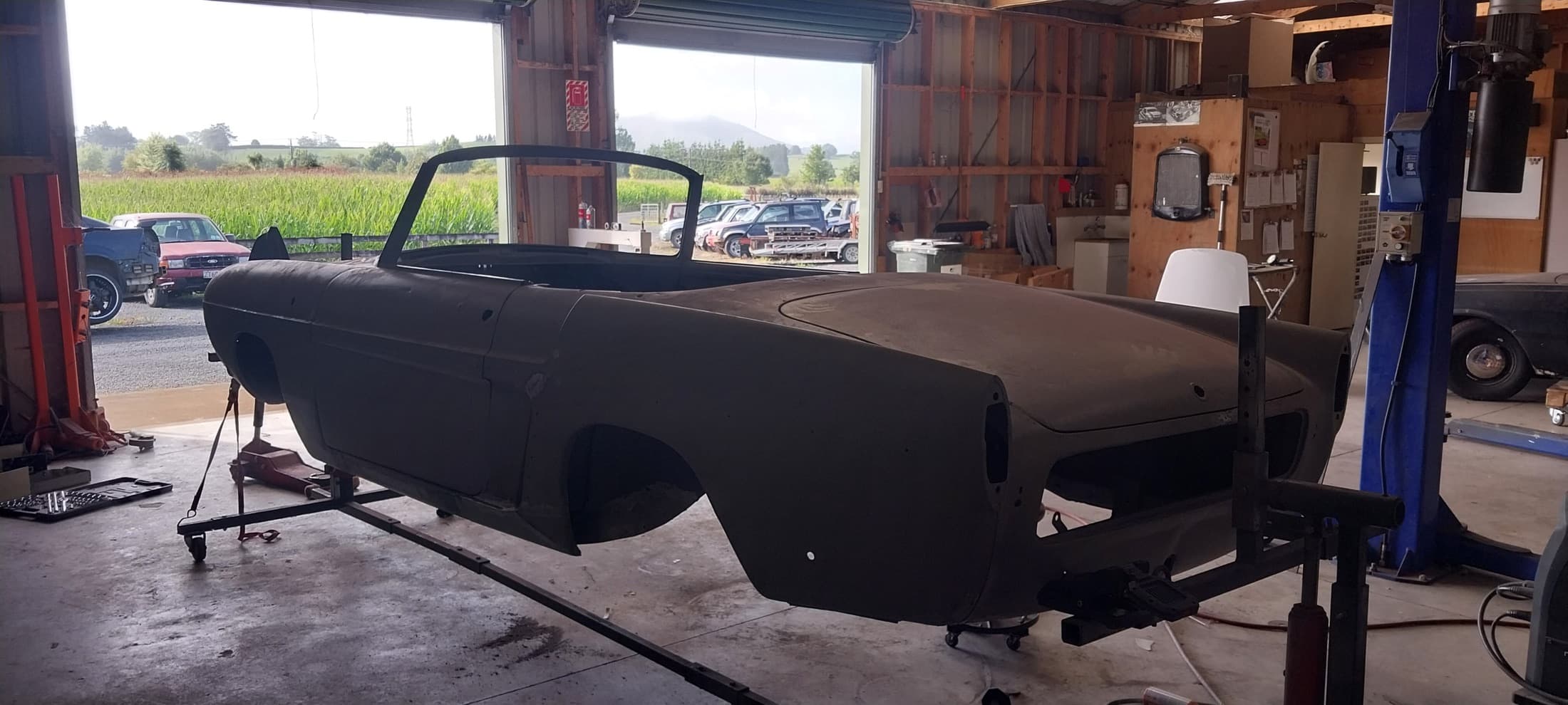 Convertible rebuild, Bodywork taking shape, by Panel Beating Services