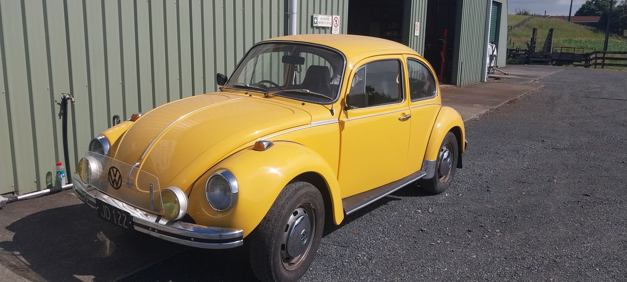 VW Beetle, Out in the sun, by Panel Beating Services
